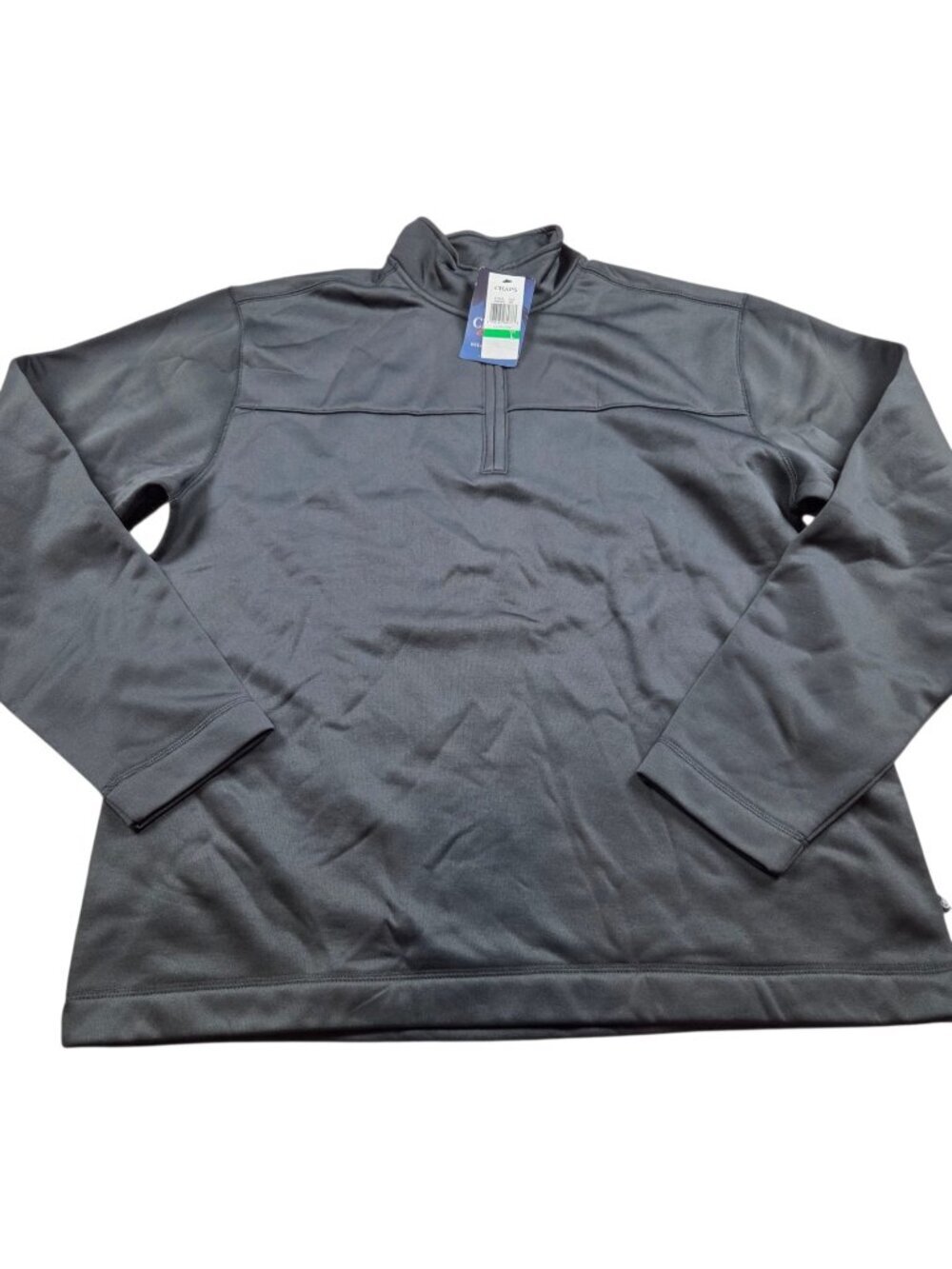 Chaps Pullover Mens Large Black  Outdoor Camp Polyester Fleece Lined Tags